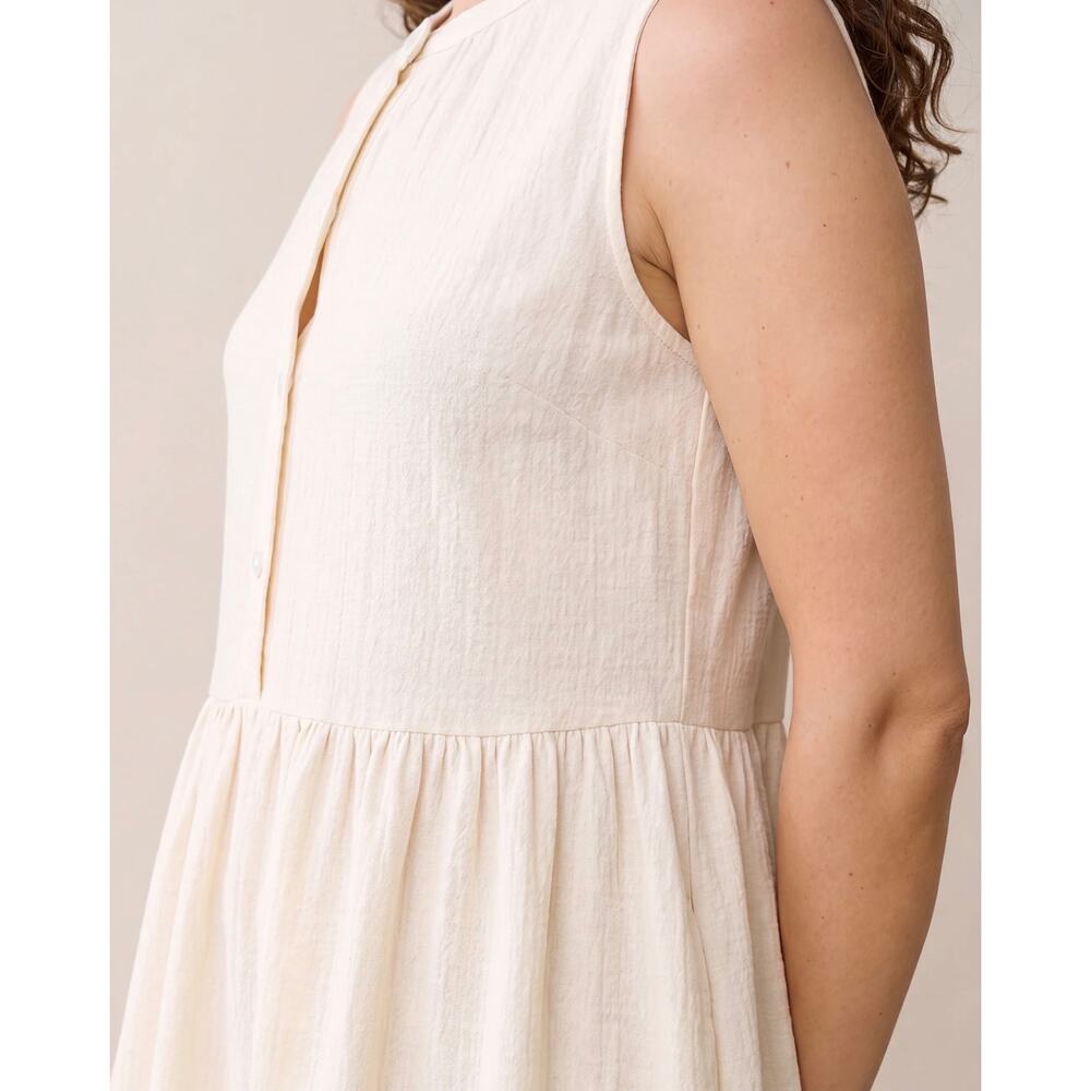 New caara Eileen Cotton gauze Dress white $172 Sz small - Picture 4 of 5